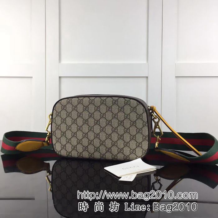 GUCCI古馳原單 新款專櫃品質原單貨實物實拍476466 啡pvc啡皮腰包 HY1137